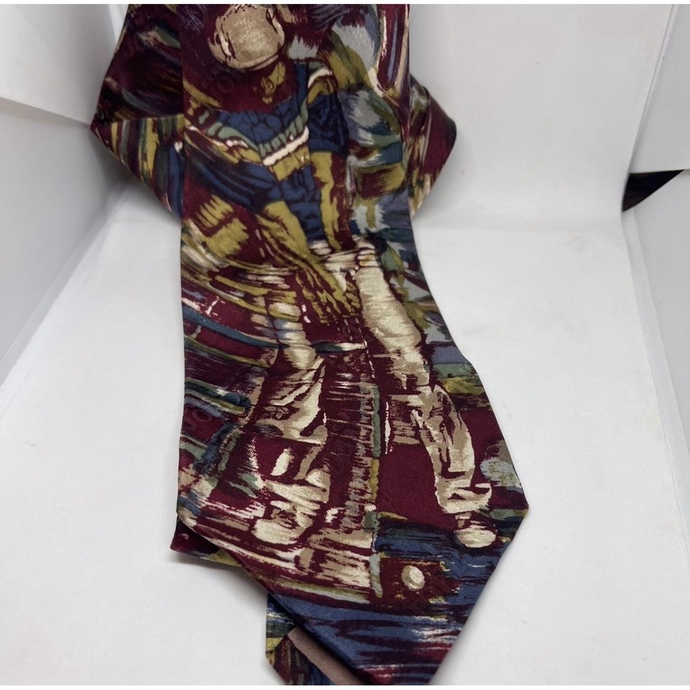 Michael Jordan Men's‎ Tie By Bugatchi Uomo Silk Office Preppy Basketball Formal